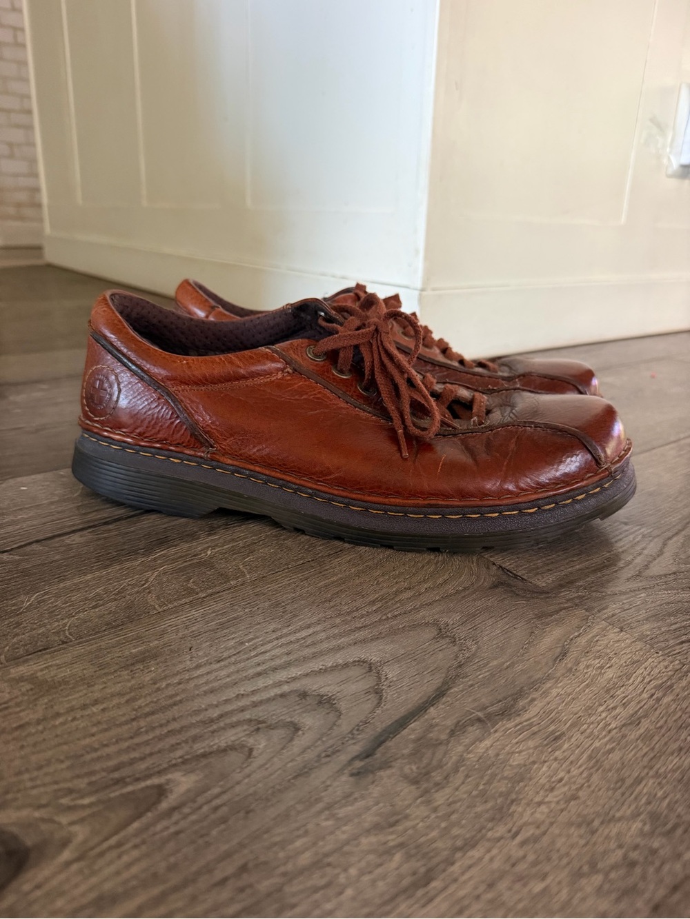 Doc Dr Martens Men's Size 12 Perry Brown Leather Lace Up Oxford Casual CaShoes